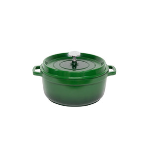 Aluchef 28cm with silver metal handle, Green
