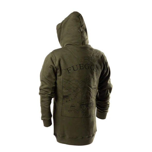 Fuegos Hoodie, Green
